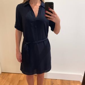 NY&Co belted shirt dress